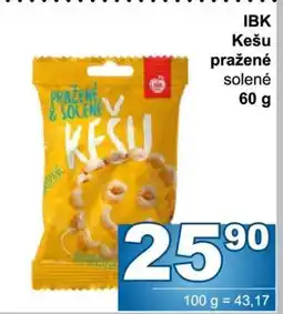 Jip IBK Kešu pražené solené nabídka