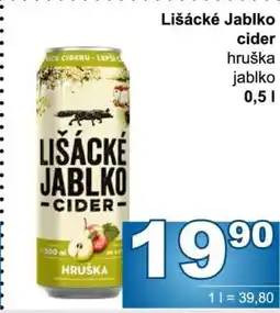 Jip LIŠÁCKÉ JABLKO Cider nabídka