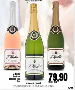 Jip J. Kieffer Demi sec Demi sec rosé Brut nabídka