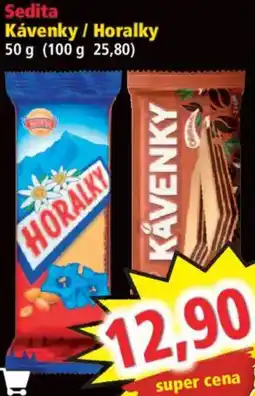 Norma Sedita kávenky / horalky nabídka