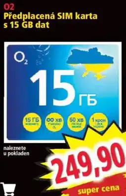 Norma O2 předplacená SIM karta nabídka