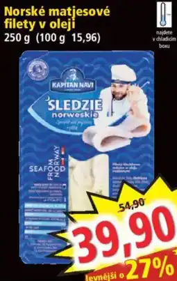 Norma Kapitan Navi norske matjesove filety v oleji nabídka