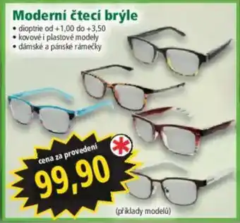 Moderní čtecí brýle