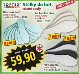 Norma Toptex stélky do bot nabídka