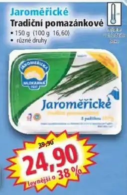 Norma Jaroměřické tradiční pomazánkové nabídka