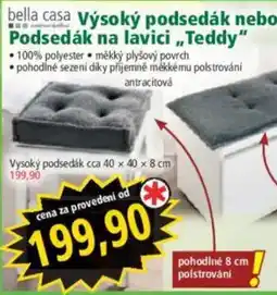 Norma bella casa Vysoký podsedák nebo Podsedák na lavici „Teddy“ nabídka