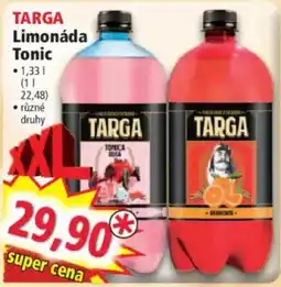 Norma Targa limonáda tonic nabídka