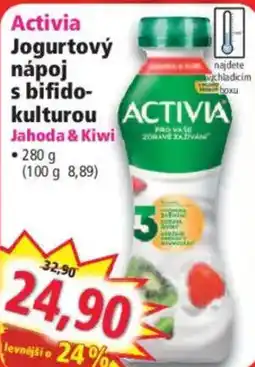 Norma Activia jogurtový nápoj s bifidokulturou jahoda & kiwi nabídka