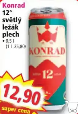 Norma Konrad světlý ležák plech nabídka