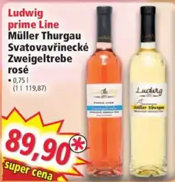 Norma Ludwig Müller Thurgau Svatovavřinecké Zweigeltrebe rosé nabídka