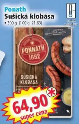 Norma Ponnath sušická klobása nabídka