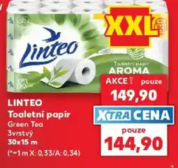 Kaufland Linteo toaletní papír green tea nabídka