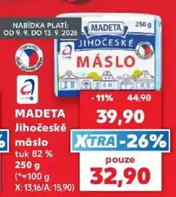 Kaufland Madeta jihočeské máslo nabídka