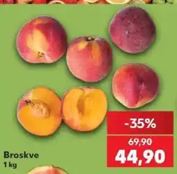 Kaufland Broskve nabídka