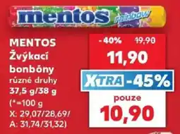 Kaufland Mentos žvýkací bonbóny nabídka