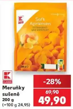 Kaufland K Classic meruňky sušené nabídka