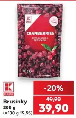 Kaufland K Classic brusinky nabídka