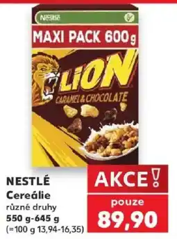 Kaufland Nestlé cereálie caramel & chocolate nabídka
