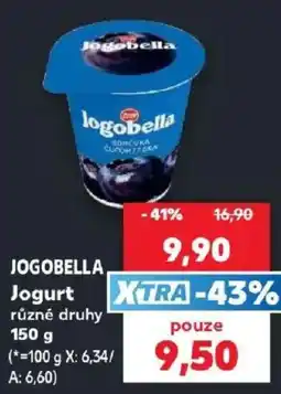 Kaufland Jogobella jogurt různé druhy nabídka