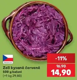 Kaufland Zelí kysané červené nabídka