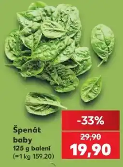 Kaufland Špenát baby nabídka