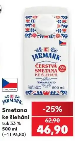 Kaufland Jarmark smetana ke šlehání nabídka