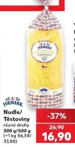 Kaufland Jarmark nudle/těstoviny nabídka