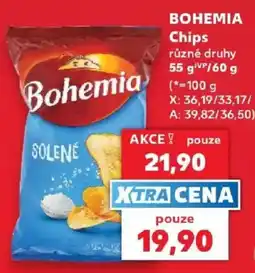 Kaufland Bohemia chips solené nabídka