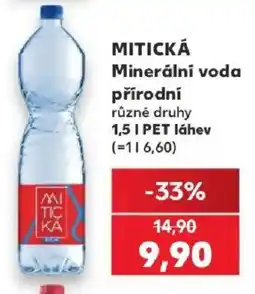 Kaufland Mitická Minerální voda nabídka