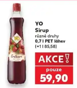 Kaufland Yo sirup nabídka