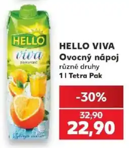Kaufland Hello viva ovocný nápoj nabídka