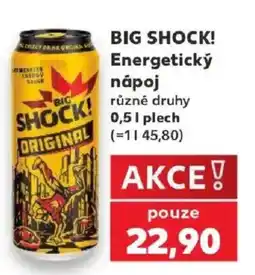 Kaufland Big Shock! Energetický nápoj nabídka