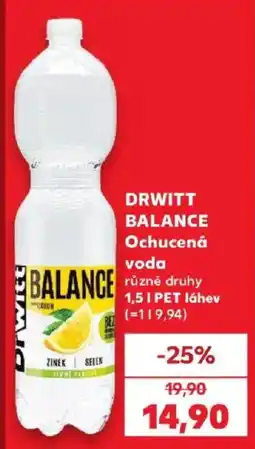 Kaufland Drwitt balance ochucená voda nabídka