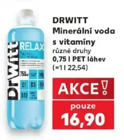 Kaufland Drwitt minerální voda s vitamíny nabídka
