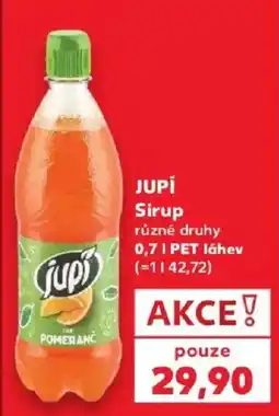 Kaufland Jupi sirup nabídka