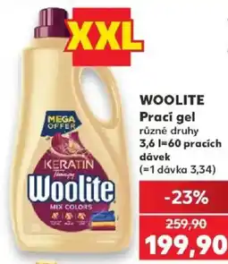 Kaufland Woolite prací gel nabídka