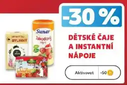 Kaufland Sunar dětské čaje a instantní nápoje nabídka