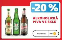 Kaufland Alkoholická piva ve skle nabídka