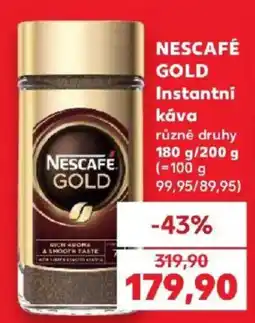 Kaufland Nescafe gold instantni kava nabídka