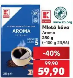 Kaufland K Classic mletá káva Aroma nabídka
