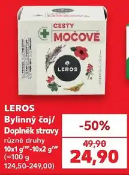 Kaufland Leros bylinný čaj doplněk stravy nabídka