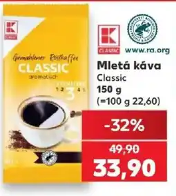 Kaufland K Classic mletá káva classic nabídka