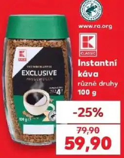 Kaufland K Classic instantní káva nabídka