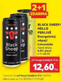 Kaufland Black Sheep energetický nápoj nabídka