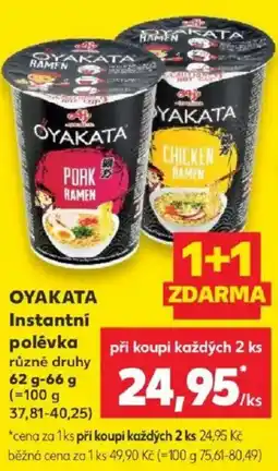Kaufland Oyakata instantní polévka nabídka