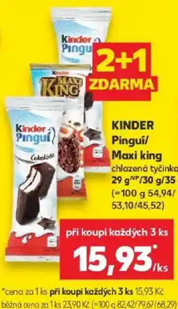 Kaufland Kinder Pinguí/Maxi king nabídka