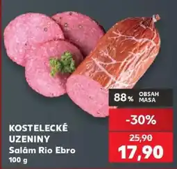 Kaufland Kostelecké uzeniny Salám Rio Ebro nabídka