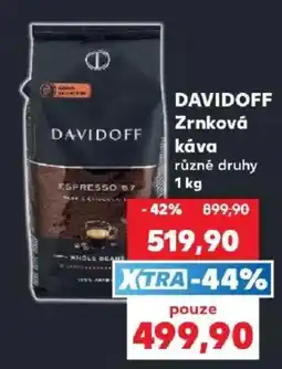 Kaufland Davidoff zrnková káva nabídka