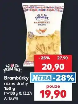 Kaufland Jarmark brambůrky různé druhy nabídka