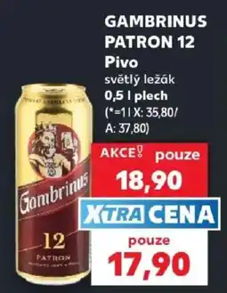 Kaufland Gambrinus Patron 12 nabídka